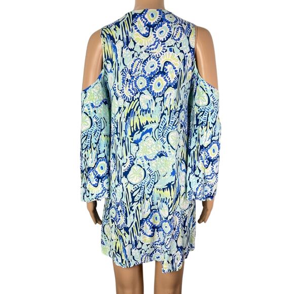 Lilly Pulitzer Benicia Cold Shoulder Lightweight Pullover/Dress Cover Up Tunic - Picture 4 of 10